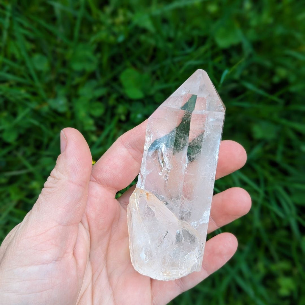 Gorgeous Lemurian Seed Clear Quartz Natural Point from Brazil ~ Program and Amplify Energy - Earth Family Crystals