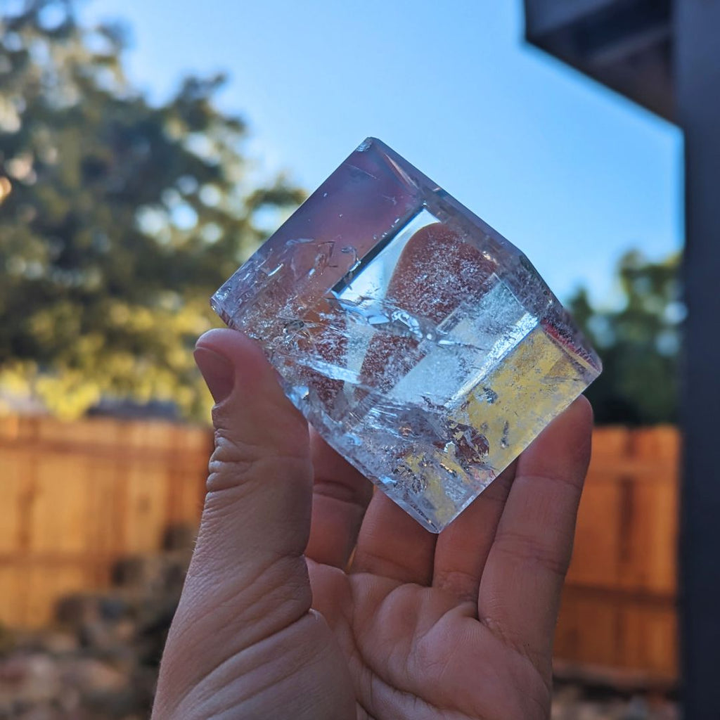 Amazing Clarity Natural Brazilian Quartz Platonic Solids 6 piece Set ~Tucson Exclusive Large Carved Sacred Geometry Set Clear Quartz from Brazil - Earth Family Crystals
