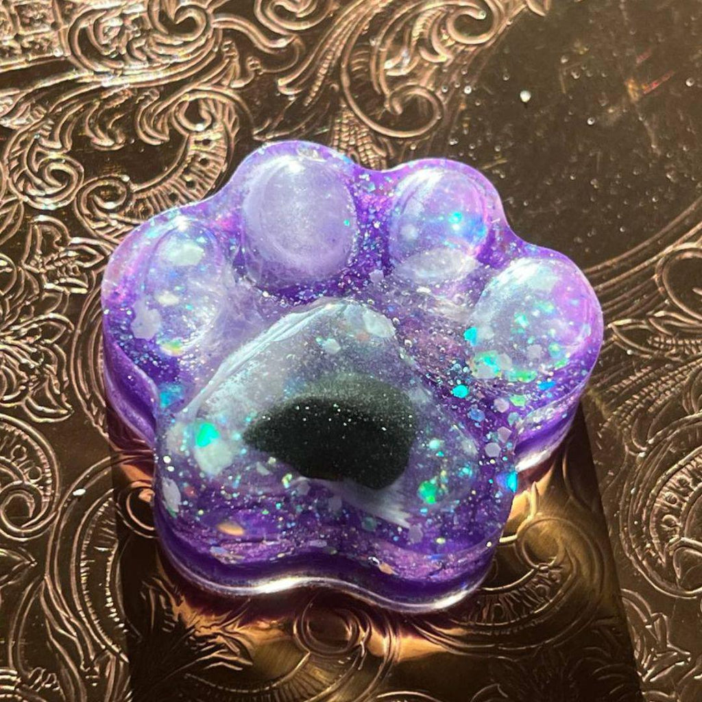 COPY Orgonite Paw Print ~ Infused with Crystals and Metals ~ Great for ALL sentient beings! - Earth Family Crystals