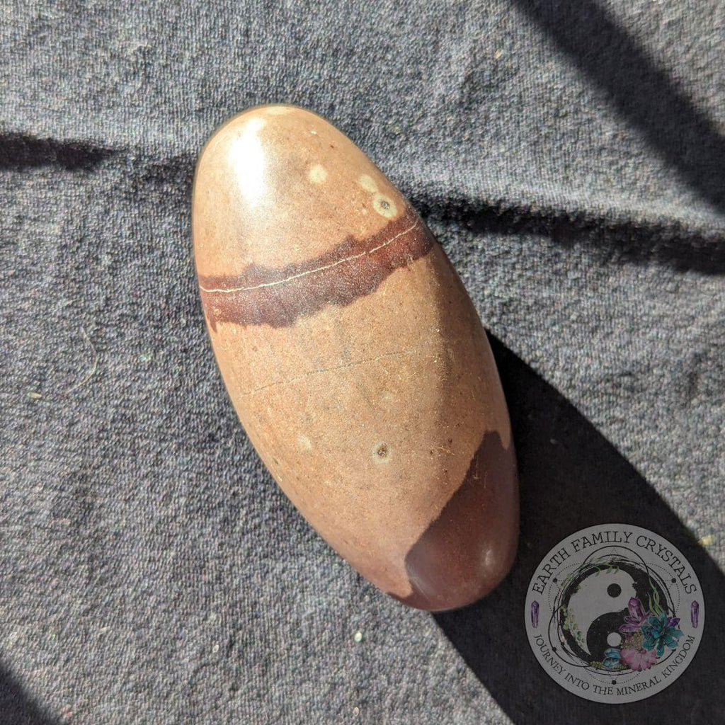 Hand Held Shiva Lingham Stone from India ~ Ideal for Reiki ~ Kundalini Activator - Earth Family Crystals