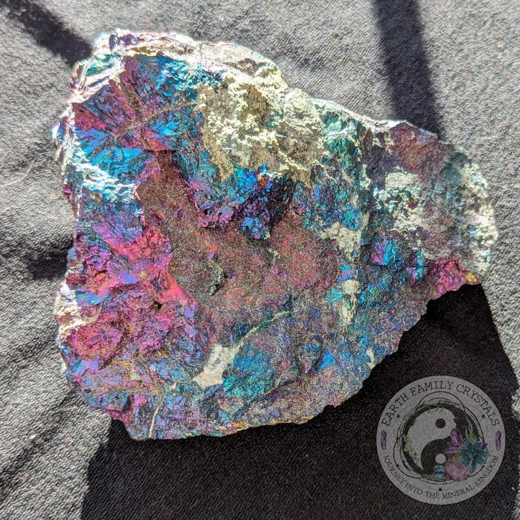 Jumbo Rainbow Chalcopyrite~ Stunning Vibrancy - Earth Family Crystals