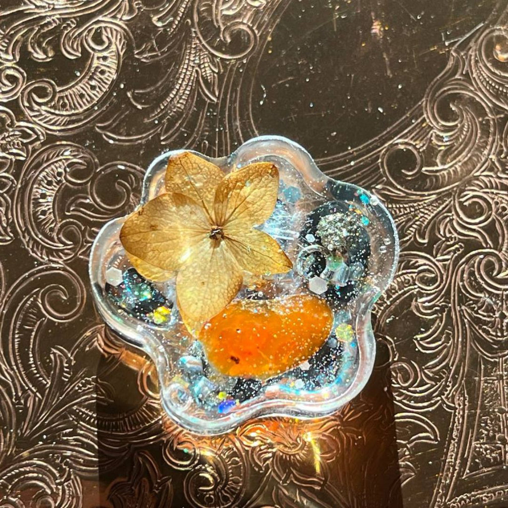 COPY Orgonite Paw Print ~ Infused with Crystals and Metals ~ Great for ALL sentient beings! - Earth Family Crystals