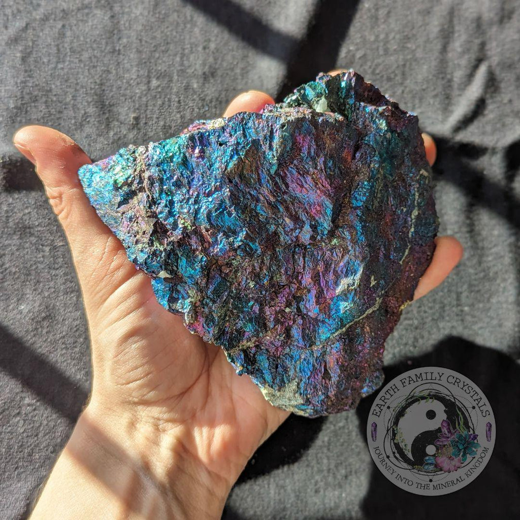 Jumbo Rainbow Chalcopyrite~ Stunning Vibrancy - Earth Family Crystals
