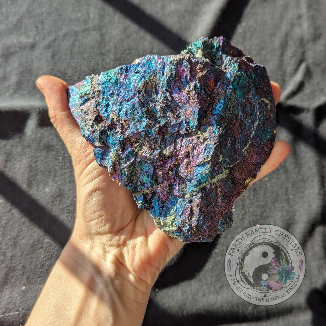Jumbo Rainbow Chalcopyrite~ Stunning Vibrancy - Earth Family Crystals