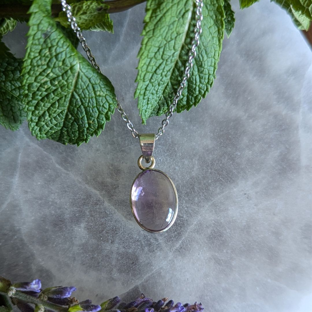 Ametrine Pendant in Sterling Silver ~ Includes Silver Chain