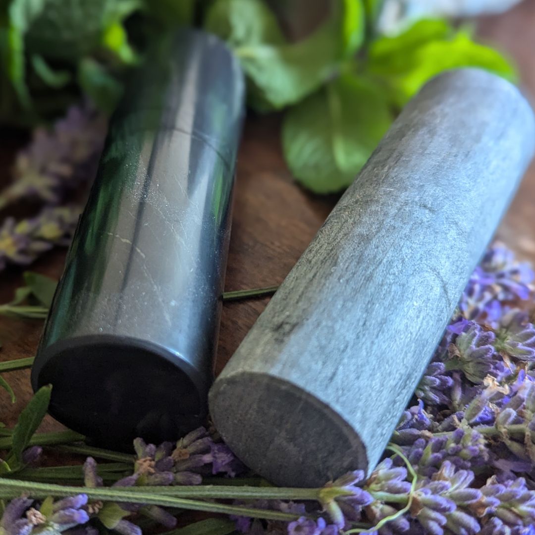 EMF Protection! Set of Shungite & Talcum Pharaoh's Cylinders for Healing