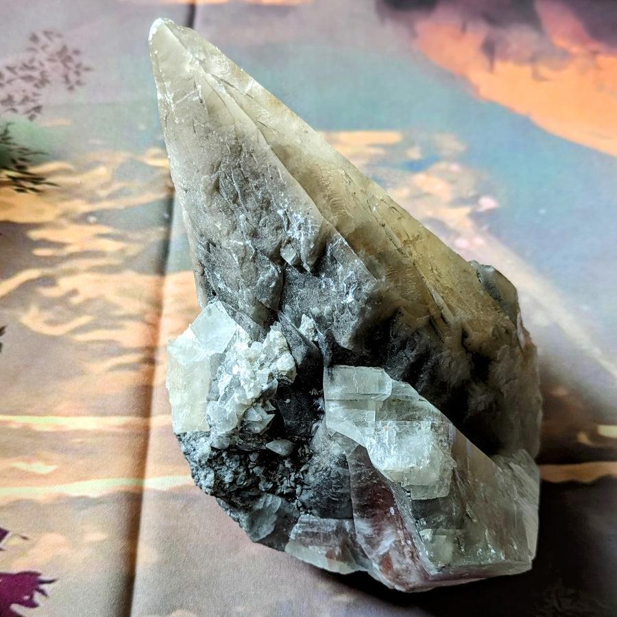 XL Stellar Beam Calcite Unique Natural Specimen From Mexico