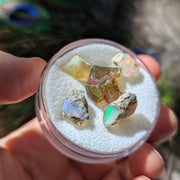 Raw Ethiopian Opal Stones 4 Piece Set 16.5 Carats