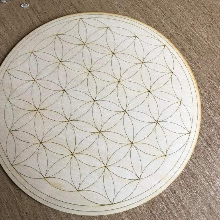 Flower of Life Crystal Grid - Earth Family Crystals