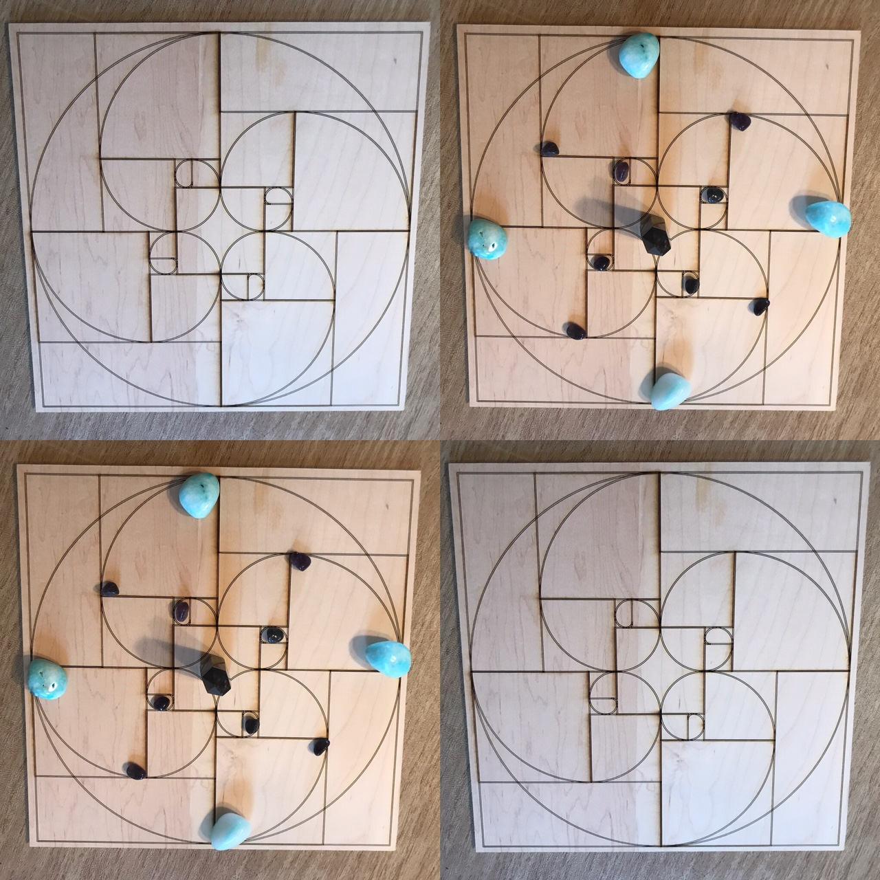 Golden Ratio Crystal Grid