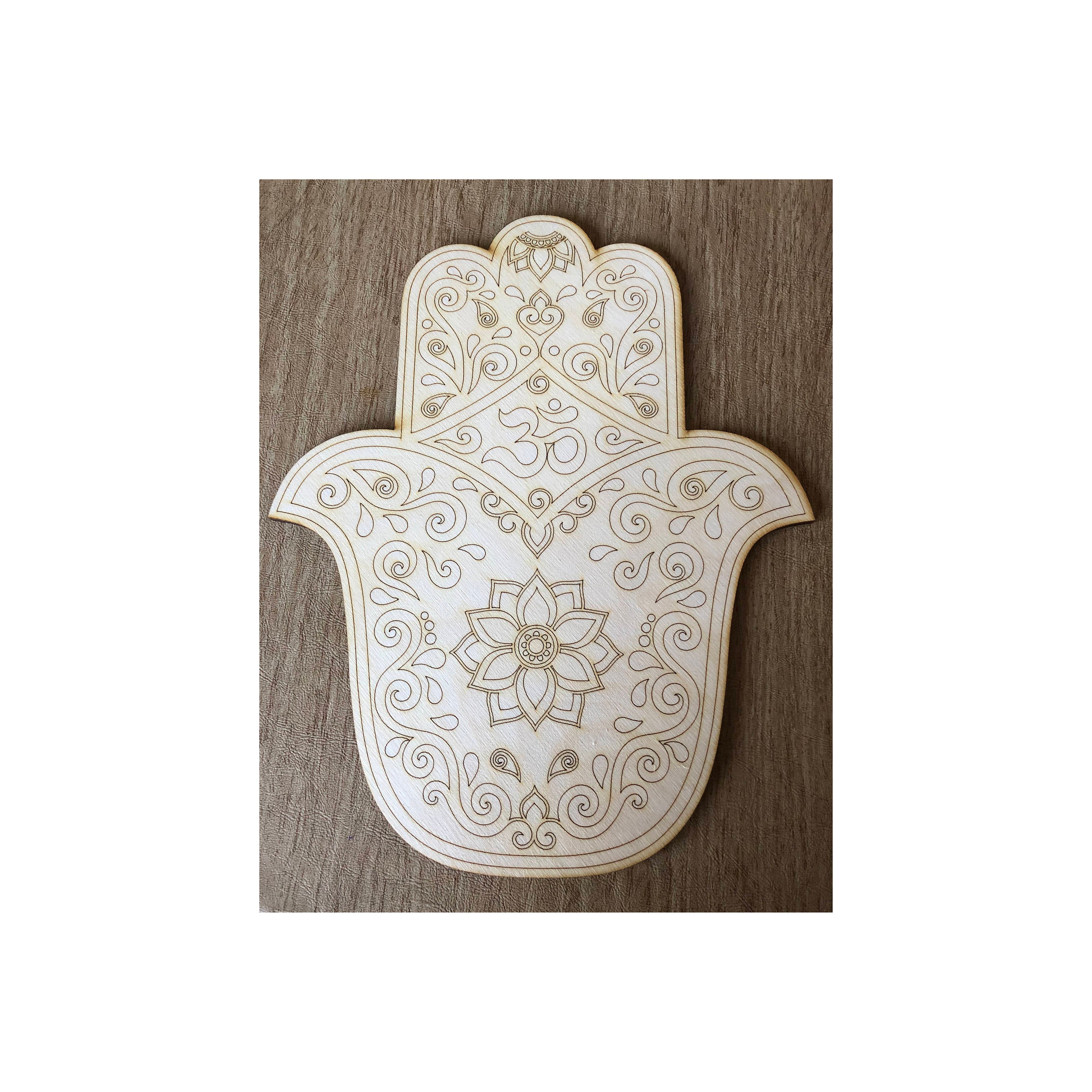 Hamsa Crystal Grid