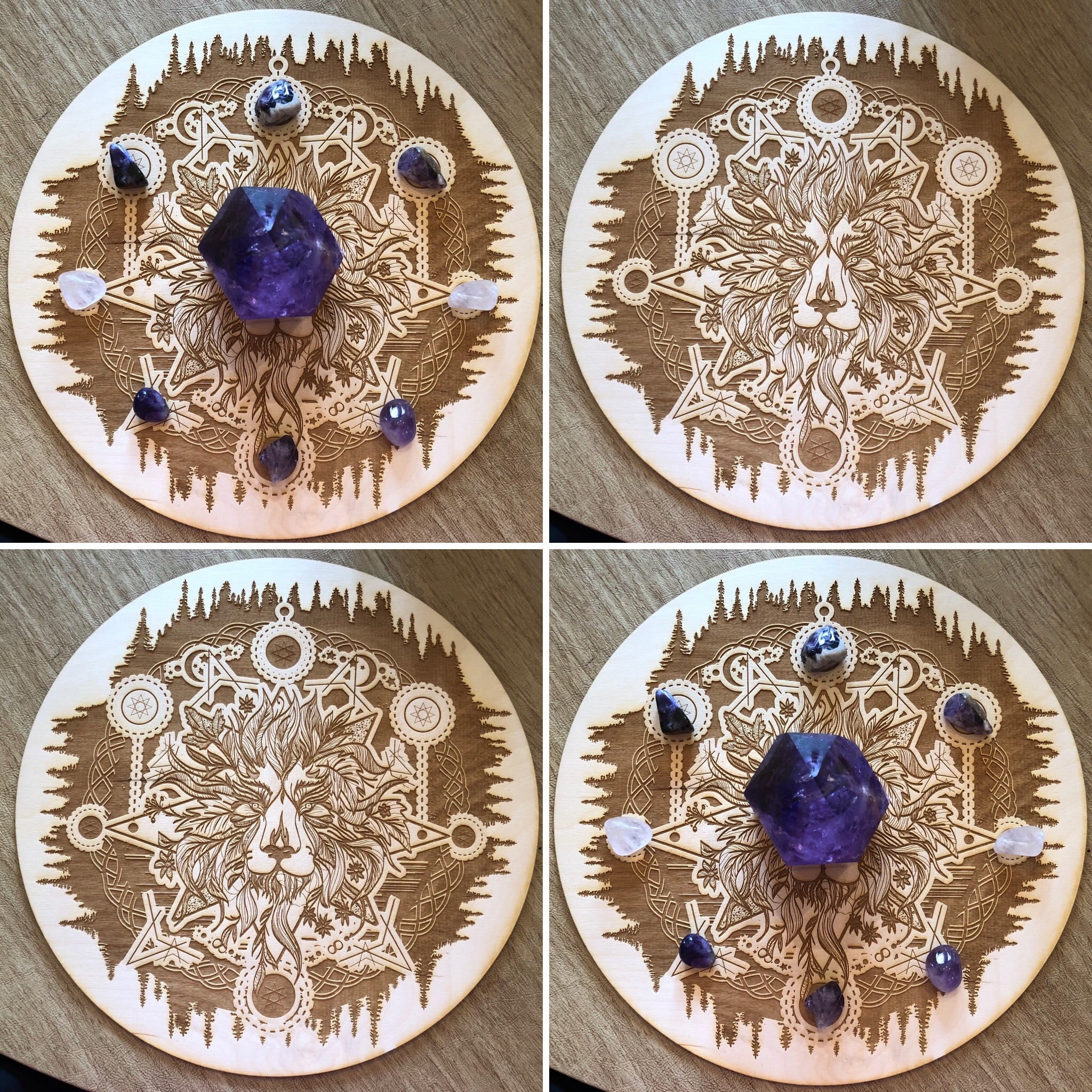 Lion Crystal Grid