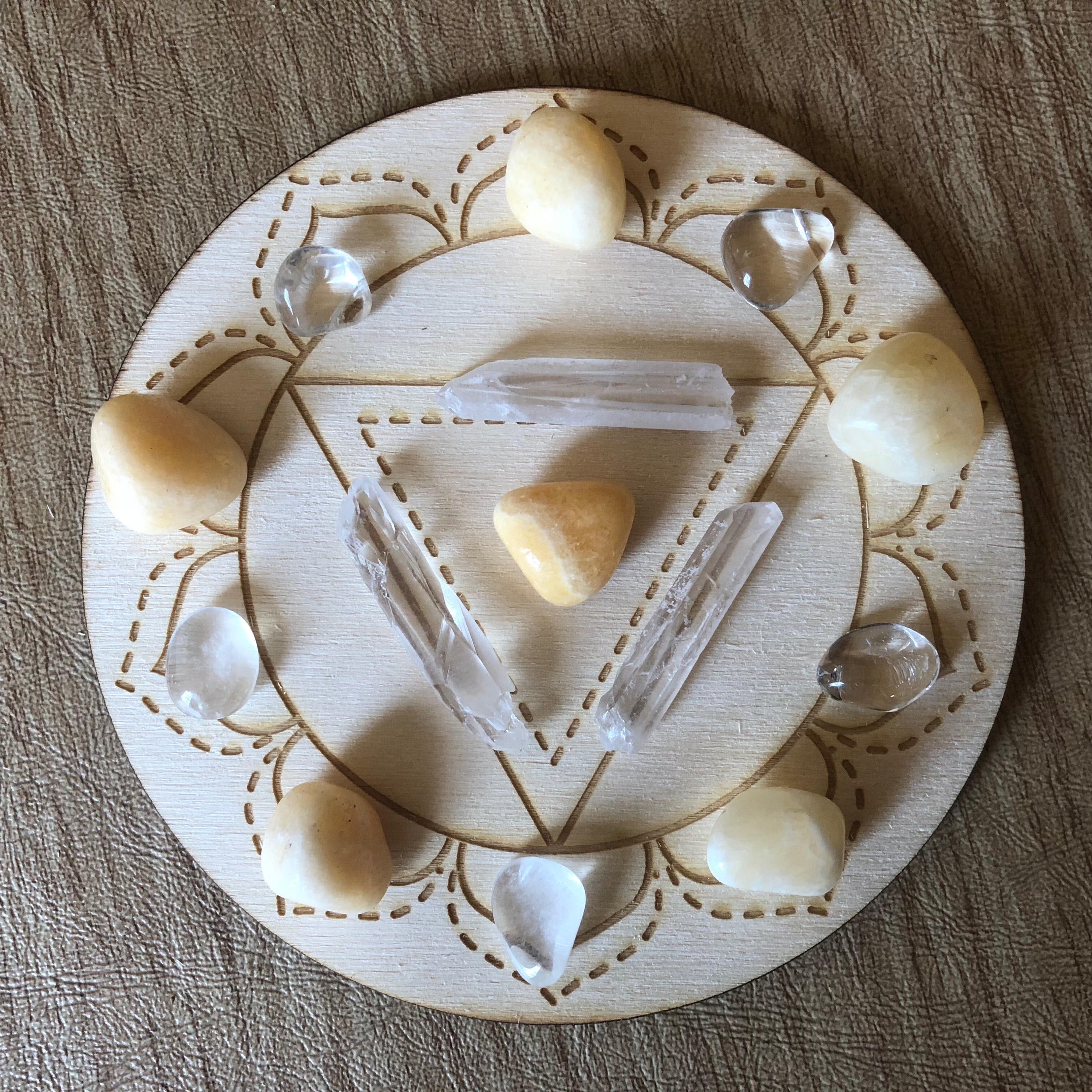 Solar Plexus Chakra Crystal Grid