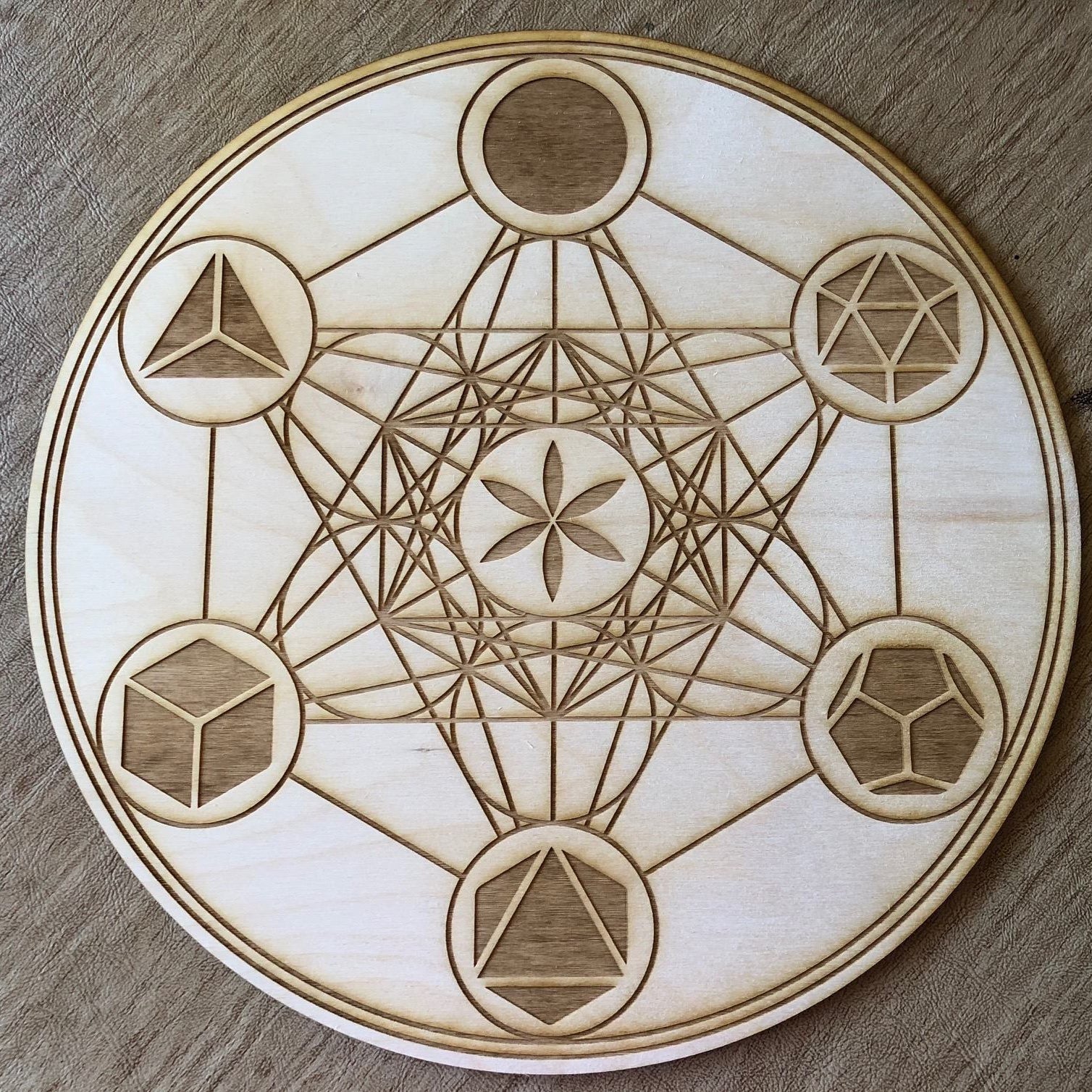 Metatron's Cube Crystal Grid Platonic solids