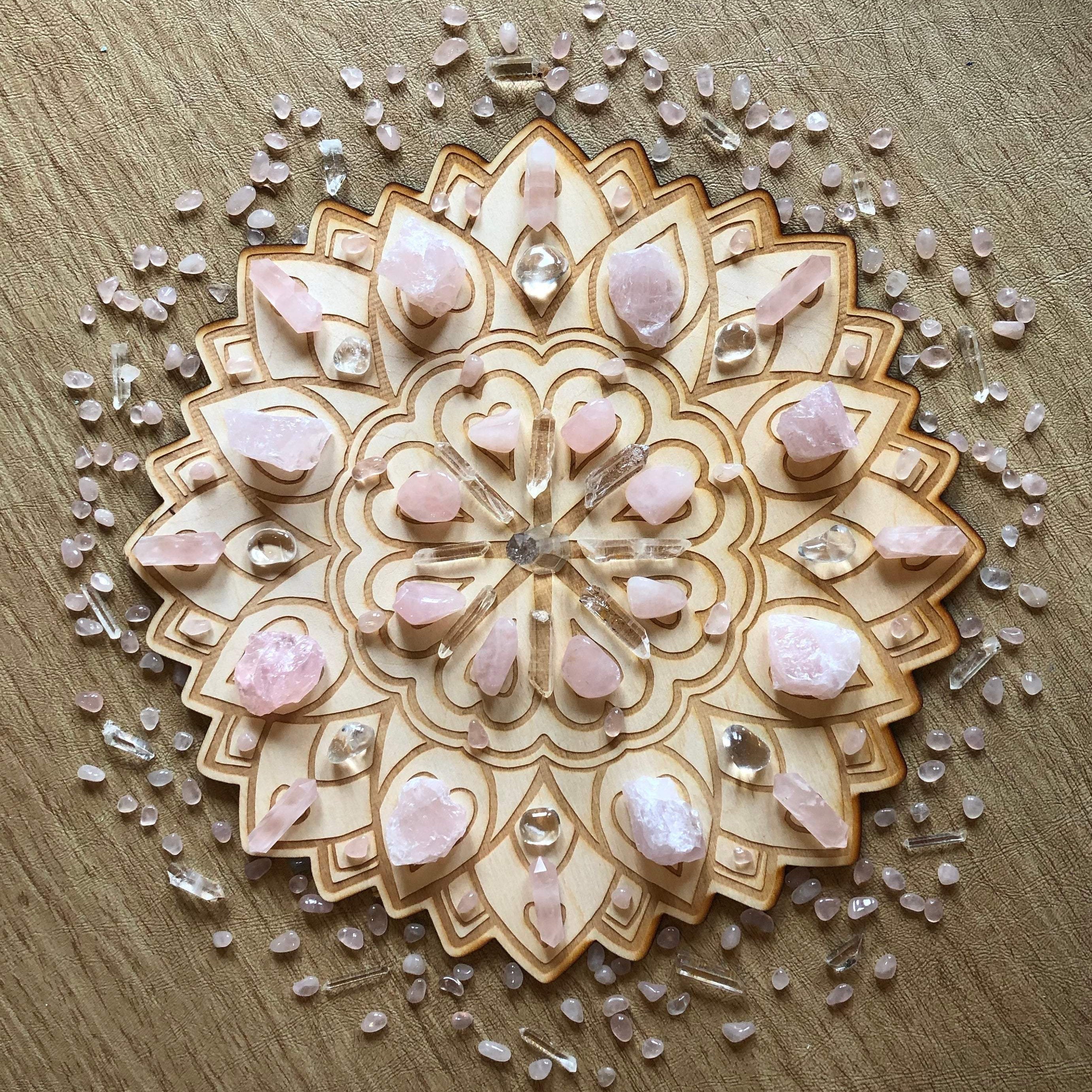 Love Crystal Grid - Earth Family Crystals