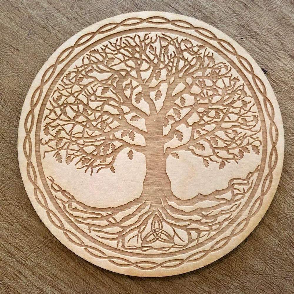 Tree of Life Grid Crystal Grid - Earth Family Crystals
