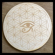 Flower of Life Eye of Horus Crystal Grid