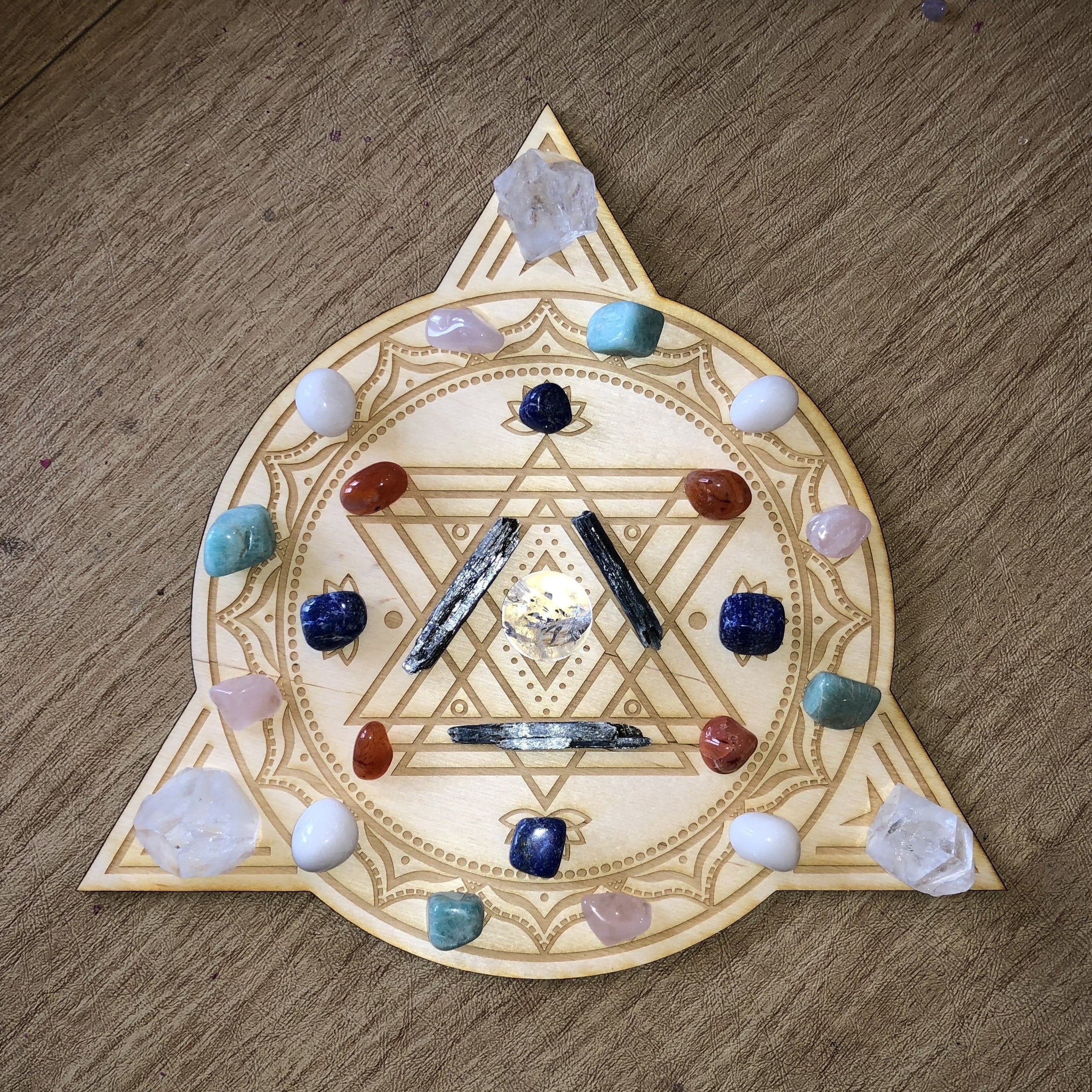 Triangle Circle Crystal Grid