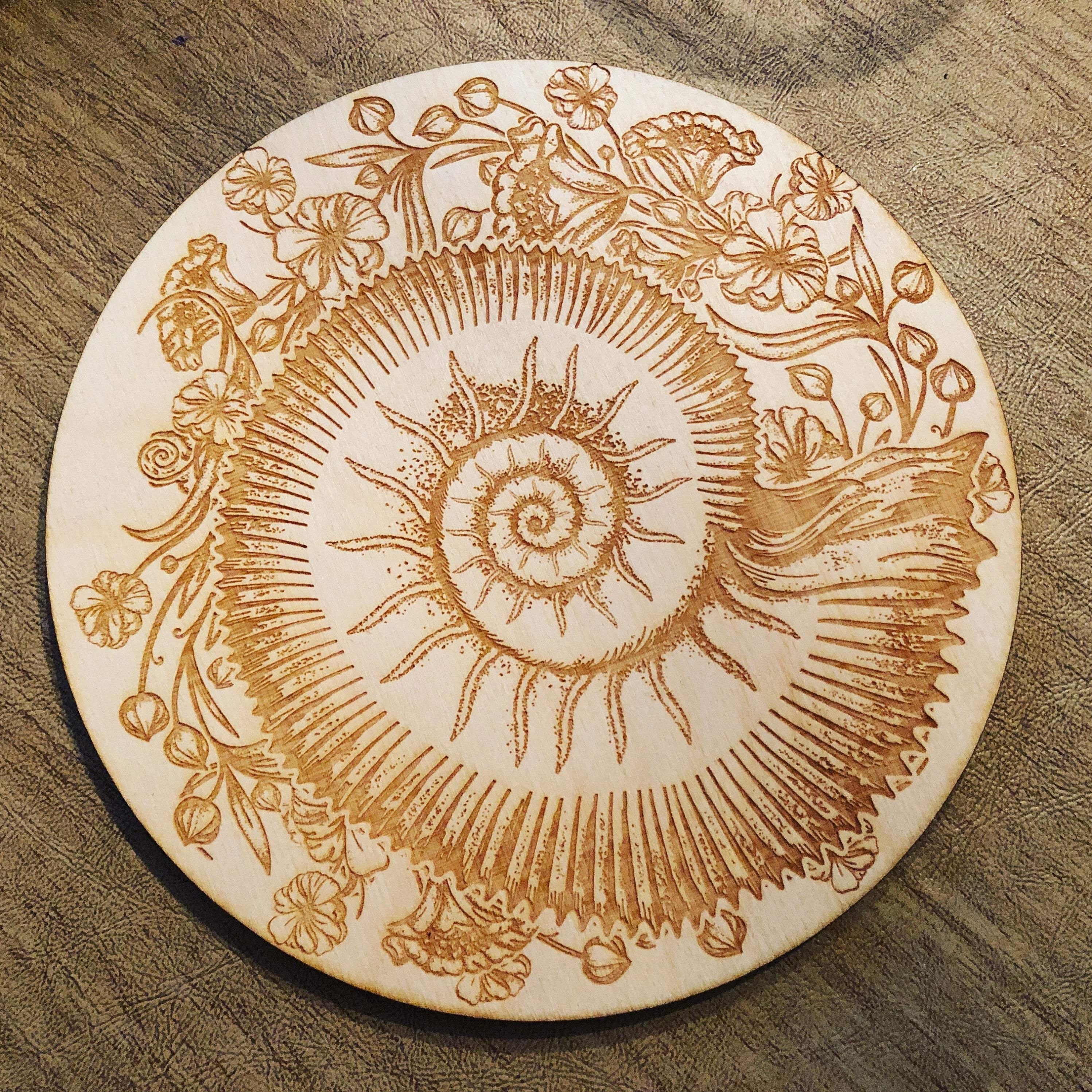 Ammonite Crystal Grid - Earth Family Crystals