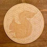 Squirrel Flower of Life Crystal Grid