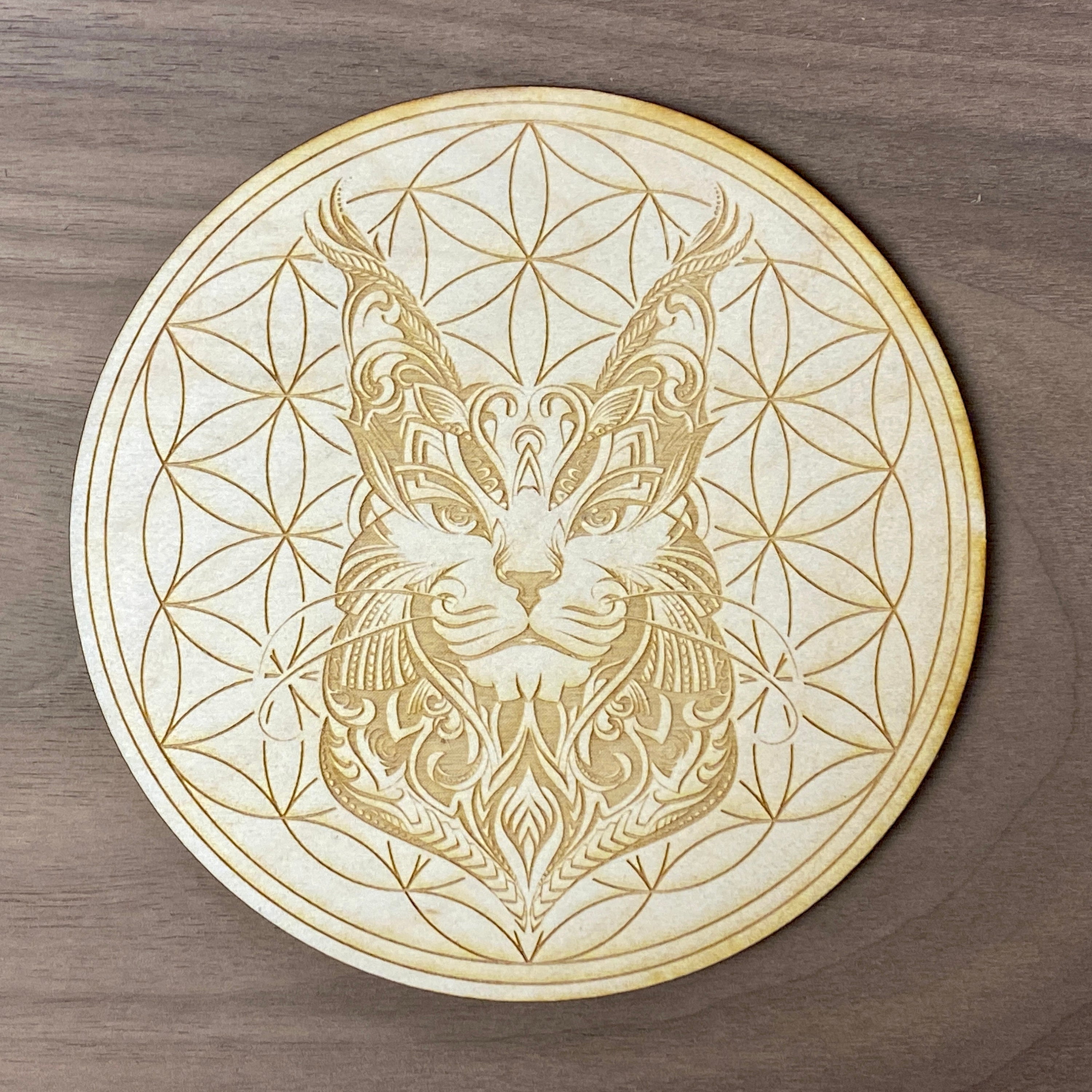 Lynx Flower of Life Crystal Grid