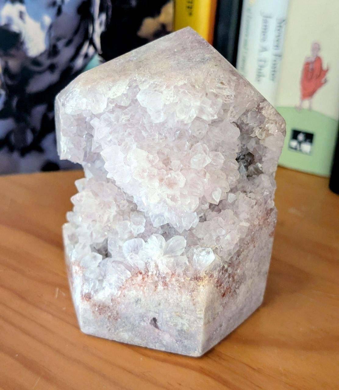 Pink Amethyst Druzy Crystal Tower — Brazil