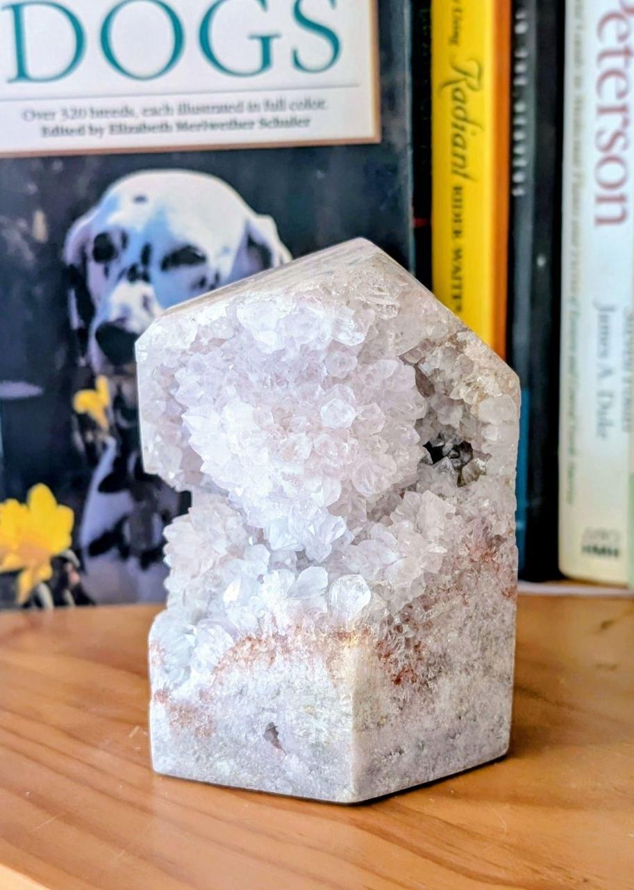 Pink Amethyst Druzy Crystal Tower — Brazil