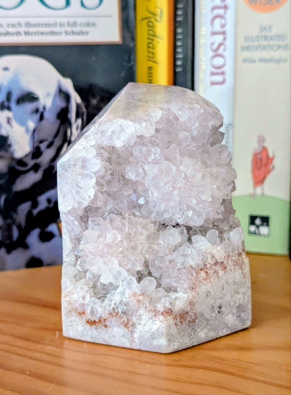 Pink Amethyst Druzy Crystal Tower — Brazil