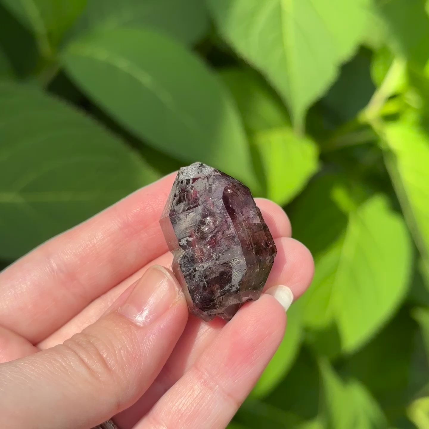 Load video: Gorgeous Shangaan Amethyst Point with Three Terminated Ends