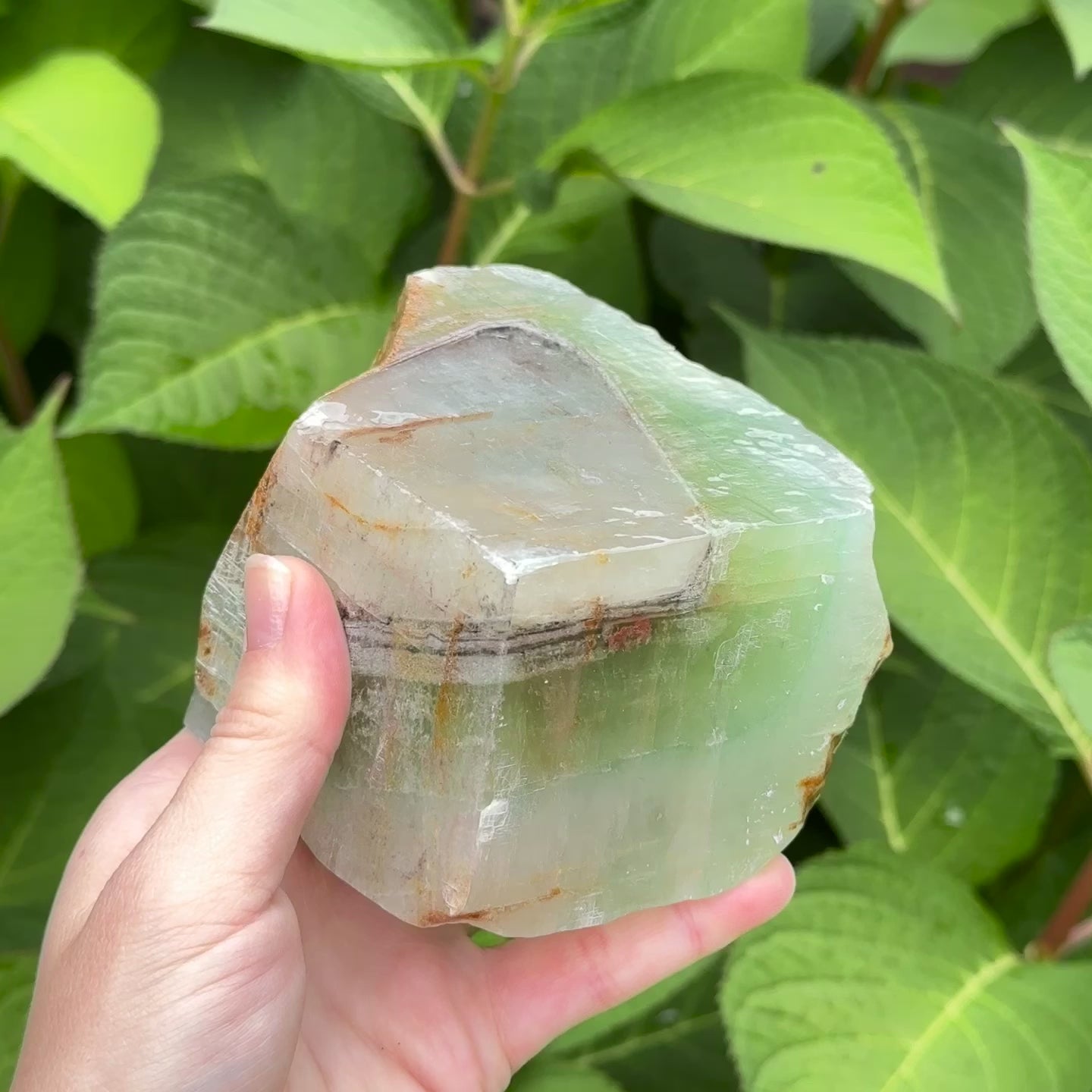 Load video: Acid Washed Bright Green Calcite Specimen from Mexico