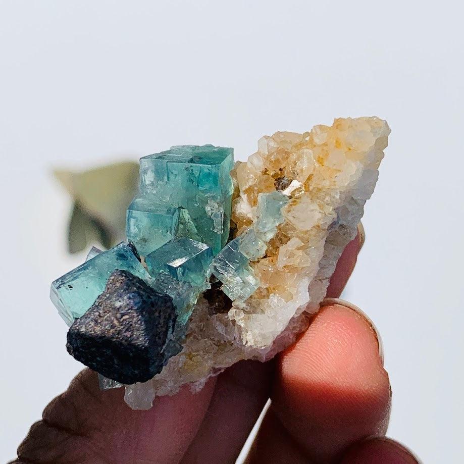 Famous Locality~Rogerley Mine  Fluorite Cluster From Frosterley, England #5 - Earth Family Crystals