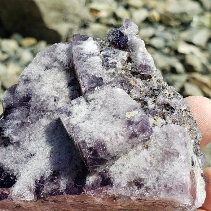 Rare Rogerley Mine Purple Fluorite Cluster from England - Earth Family Crystals