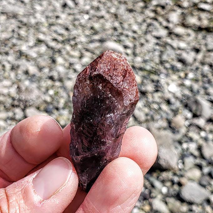 Red Amethyst Small Point From Brazil #2 - Earth Family Crystals