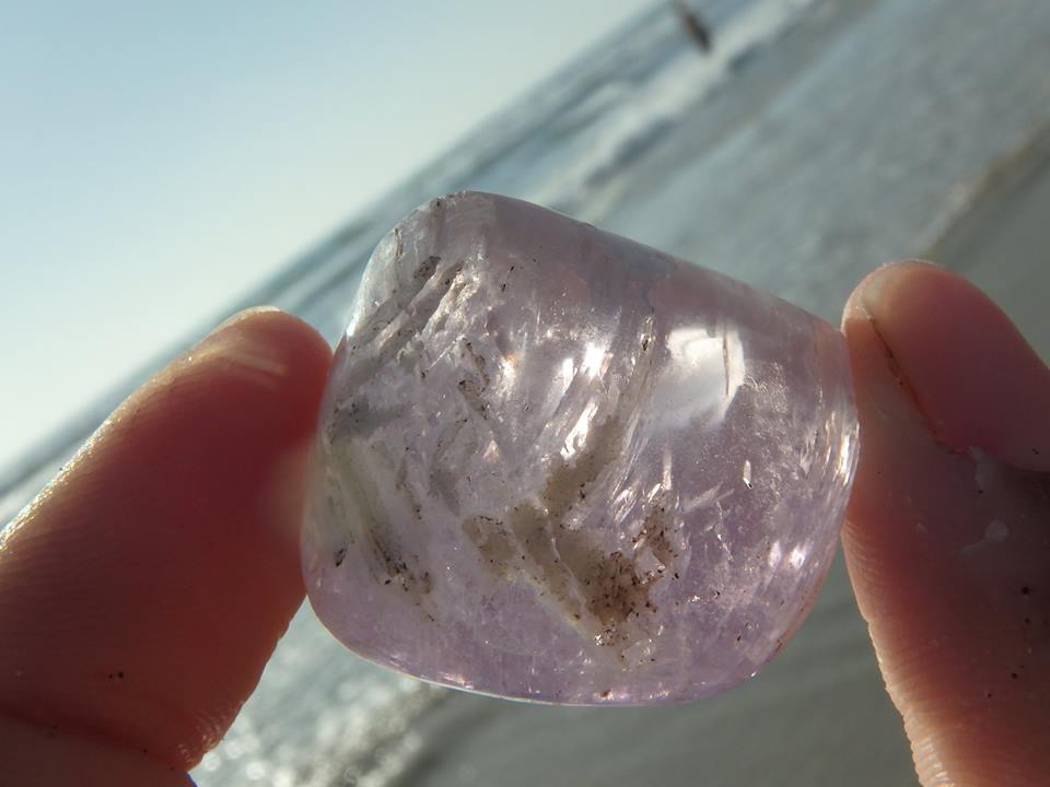 Soft Pink Gemmy Polished KUNZITE SPECIMEN - Earth Family Crystals