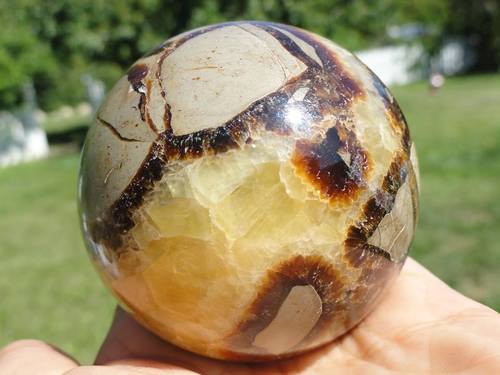 Septarian Sphere - Earth Family Crystals