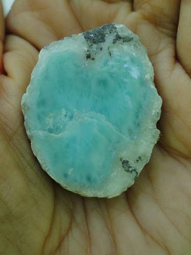 Larimar Pocket Piece (Heart) - Earth Family Crystals