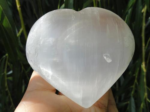 Selenite Heart - Earth Family Crystals