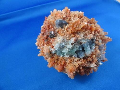 Creedite with Fluorite - Earth Family Crystals
