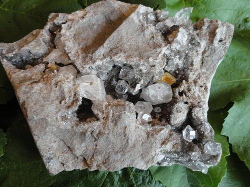 Herkimer Diamond Cluster in Matrix XL - Earth Family Crystals