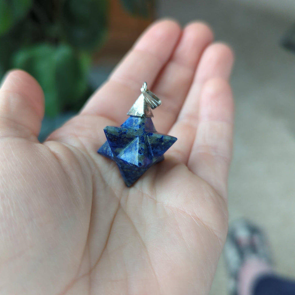 RESERVED | Lapis Merkaba Pendant - Earth Family Crystals