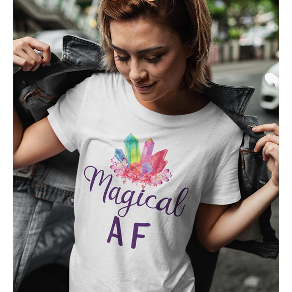 Magical AF T-Shirt White - Earth Family Crystals
