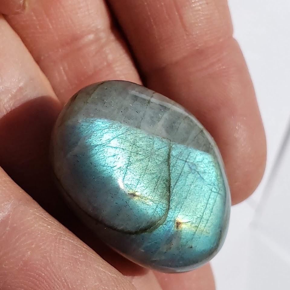 Pretty Labradorite Small Palm Stone #1 - Earth Family Crystals