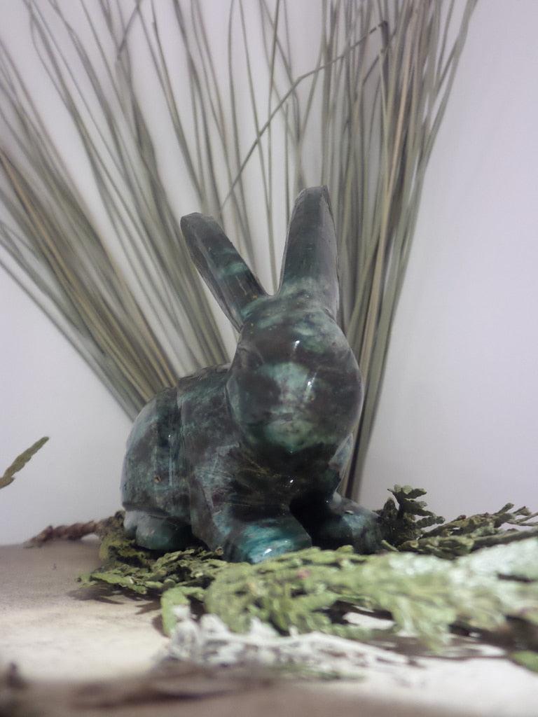 Super Cute~Large Green Aventurine Rabbit Carving - Earth Family Crystals