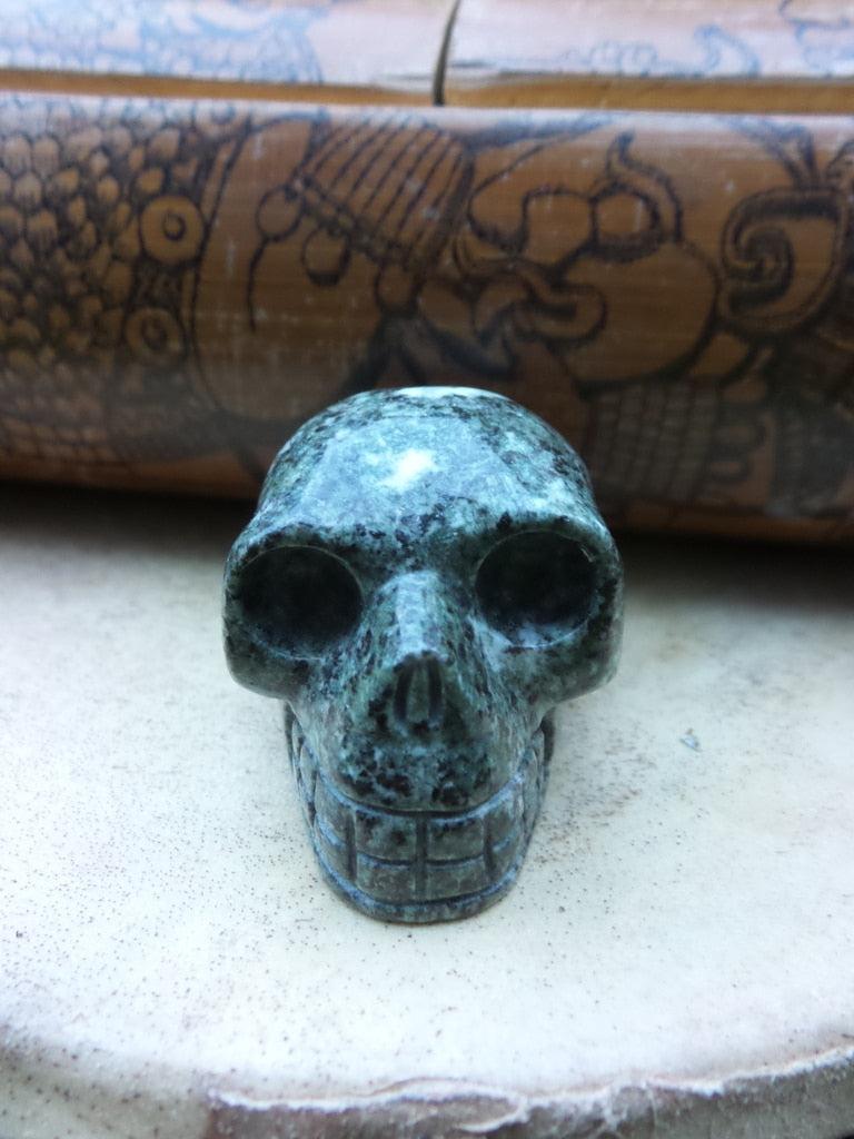 Sacred Stonehenge! Mysterious Preseli Bluestone Skull Carving - Earth Family Crystals
