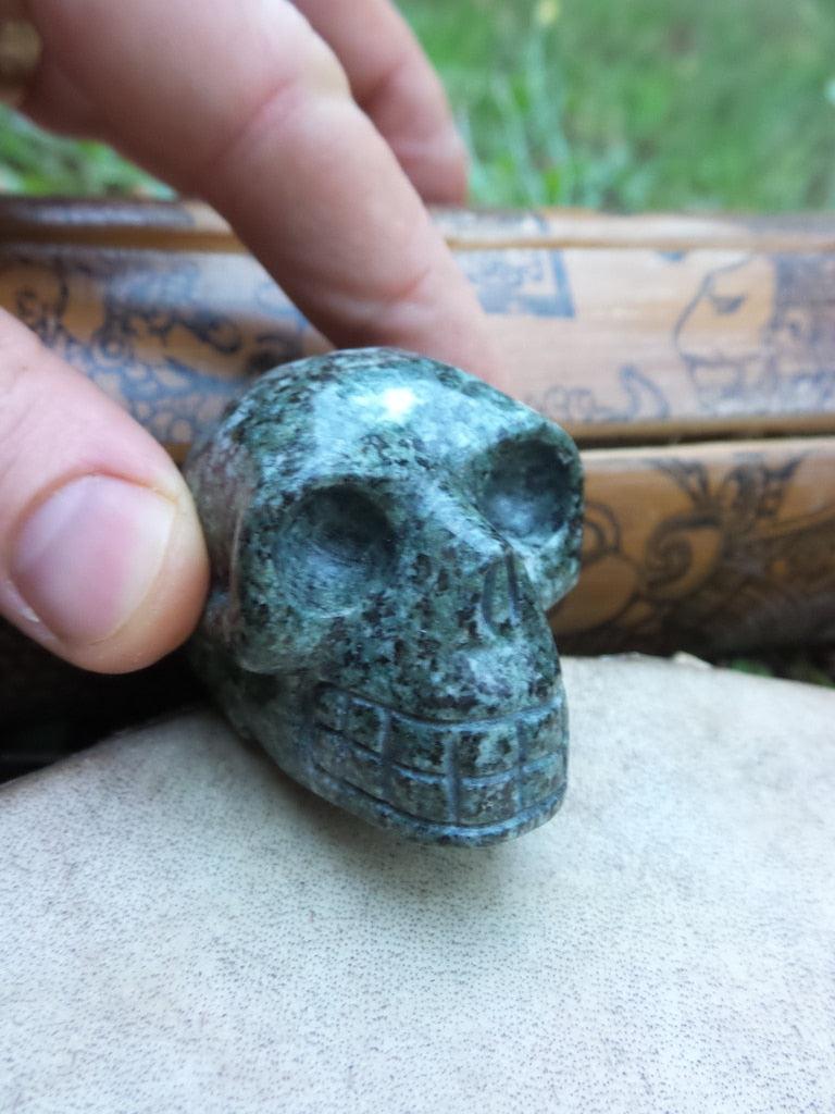 Sacred Stonehenge! Mysterious Preseli Bluestone Skull Carving - Earth Family Crystals