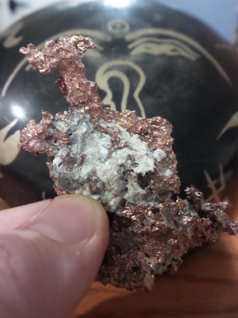 Glimmering  Raw Copper Specimen - Earth Family Crystals