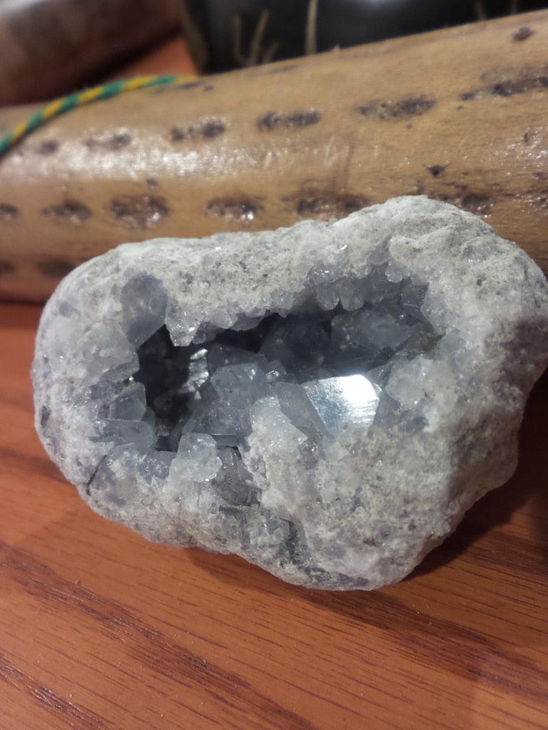 Powerful Piece! Celestite Geode Specimen - Earth Family Crystals