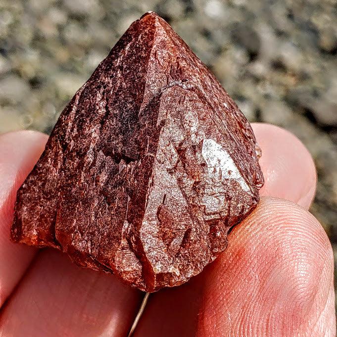 Red Amethyst Tip Point From Brazil - Earth Family Crystals