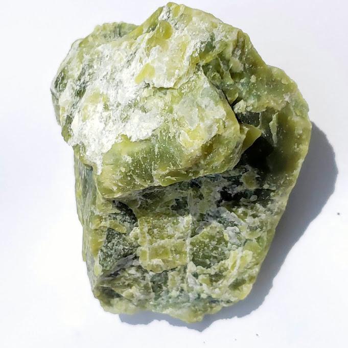 Chunky Raw Green Serpentine Hand Collected Specimen From Washington, USA - Earth Family Crystals