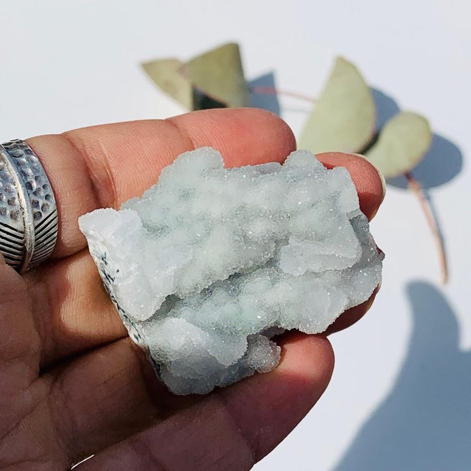 Cute Sparkling Quartz Druzy Point Cluster From India - Earth Family Crystals
